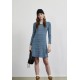 Vestido viscosa easy azul