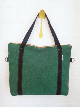 Bolso numon cremallera verde