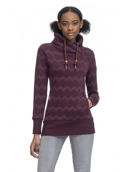 Sudadera vegana neska wine red