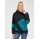 Sudadera unisex print petrol