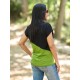 Camiseta negra combi aceituna