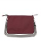 Bolso cartera recycled canvas burdeos