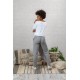 Pantalones flora gris