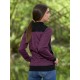 Chaqueta jacquard geométrico morado