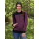 Chaqueta jacquard geométrico morado