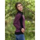 Chaqueta jacquard geométrico morado