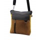 Bolso mochila abril texturas mostaza