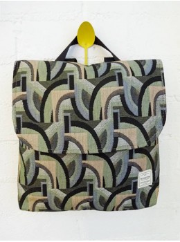 Mochila solapa estampada